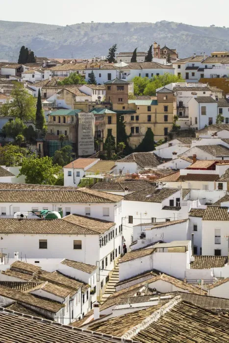 Framed Print : Spain, Anadalusia, Malaga, Ronda, Historic centre