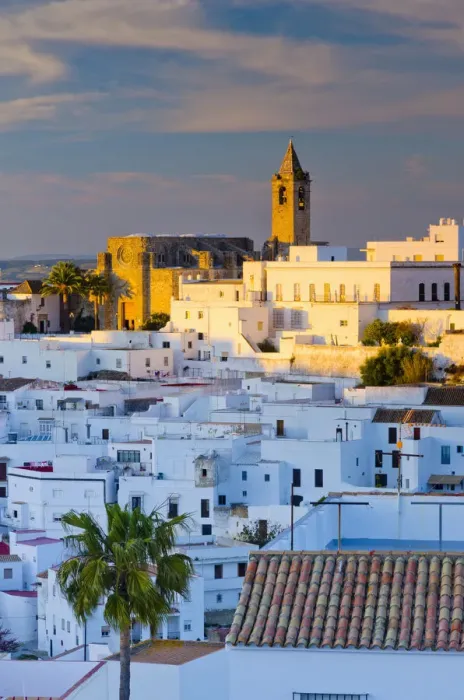 Framed Print : Spain, Andalucia, Cadiz Province, Vejer de la Frontera