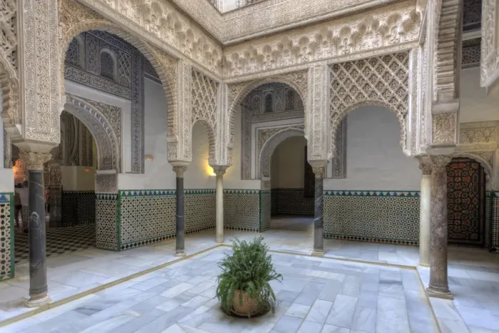 Framed Print : Spain, Andalucia, Sevilla, Real Alcazar Palace Complex Framed Print : Spain, Andalucia, Sevilla, Real Alcazar Palace Complex