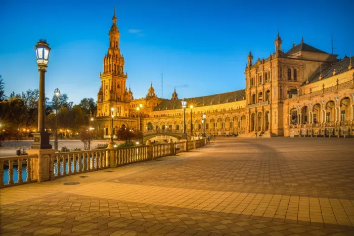Framed Print : Spain, Andalucia, Seville. The Plaza De Espana in Maria Luisa Park Framed Print : Spain, Andalucia, Seville. The Plaza De Espana in Maria Luisa Park
