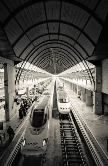 Framed Print : Spain, Andalucia, Seville Province, Seville, Santa Justa Train Station, Alta Velocidad Framed Print : Spain, Andalucia, Seville Province, Seville, Santa Justa Train Station, Alta Velocidad