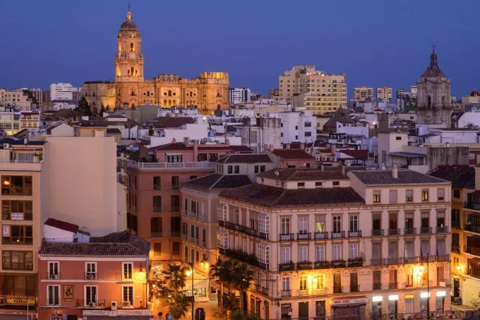 Framed Print : Spain, Andalusia, Costa del Sol, Malaga, La Manquita, Cathedral
