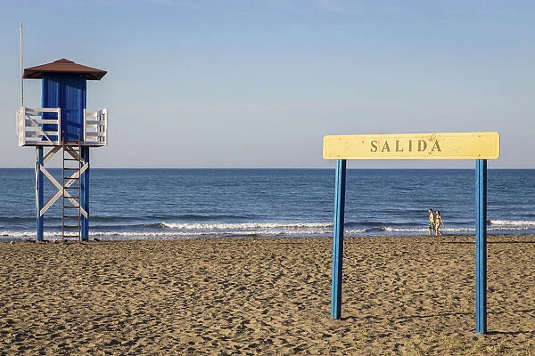 Spain, Andalusia, Malaga, El Rincon de la Victoria, Beach of El Rincon de la Victoria