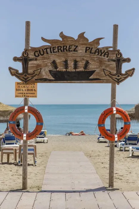 Framed Print : Spain, Andalusia, Malaga, Huelin, The beach of the Chiringuito Gutierrez Playa Framed Print : Spain, Andalusia, Malaga, Huelin, The beach of the Chiringuito Gutierrez Playa
