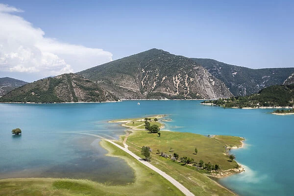 Spain, Aragon, Huesca, Ainsa, The reservoir of Mediano