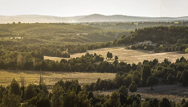 Spain, Aragon, Valbona, Landscape from the Masaia Rio Pilas estate