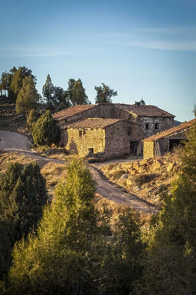 Spain, Aragon, Valbona, Landscape within the Masaia Rio Pilas estate