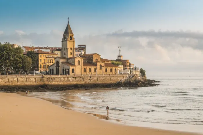 Framed Print : Spain, Asturias, Gijon. St Peters Church in Cimavilla (old town) district Framed Print : Spain, Asturias, Gijon. St Peters Church in Cimavilla (old town) district