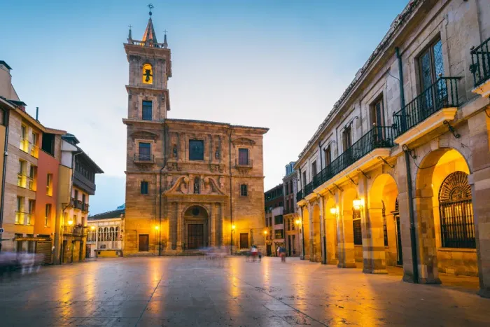 Framed Print : Spain, Asturias, Oviedo. Church of San Isidoro (Iglesia de San Isidoro) in Plaza Framed Print : Spain, Asturias, Oviedo. Church of San Isidoro (Iglesia de San Isidoro) in Plaza