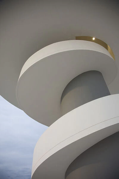 Spain, Asturias Region, Asturias Province, Aviles, Centro Niemeyer, arts center designed