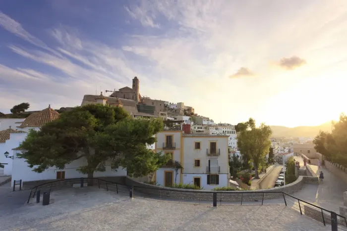 Framed Print : Spain, Balearic Islands, Ibiza, Old town (Dalt Vila) Framed Print : Spain, Balearic Islands, Ibiza, Old town (Dalt Vila)