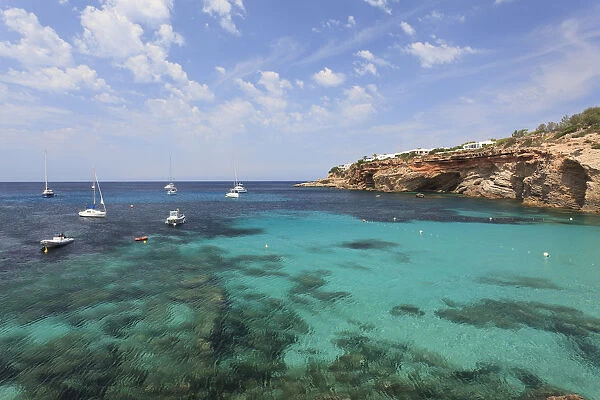 Spain, Balearic Islands, Ibiza, Cala Codolar Beach