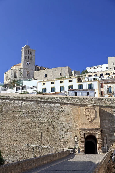 Spain, Balearic Islands, Ibiza, Ibiza old town (UNESCO site), Dalt Vila