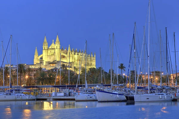Spain, Balearic Islands, Mallorca, Palma de Mallorca, Cathedral