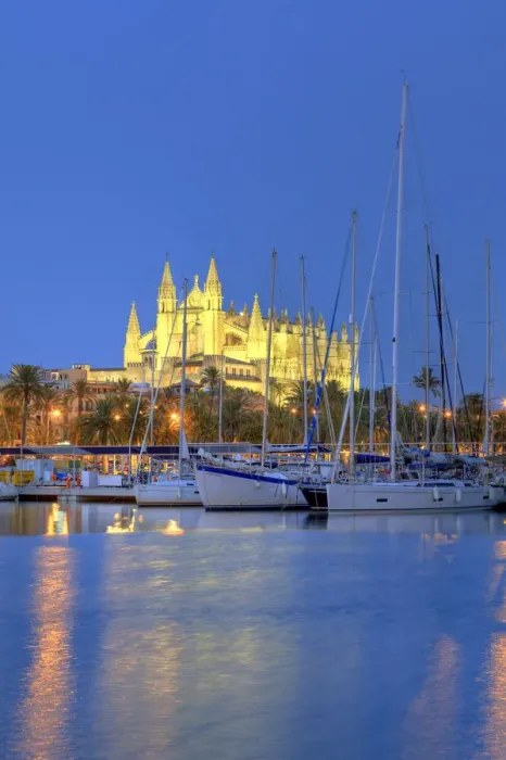 Framed Print : Spain, Balearic Islands, Mallorca, Palma de Mallorca, Cathedral