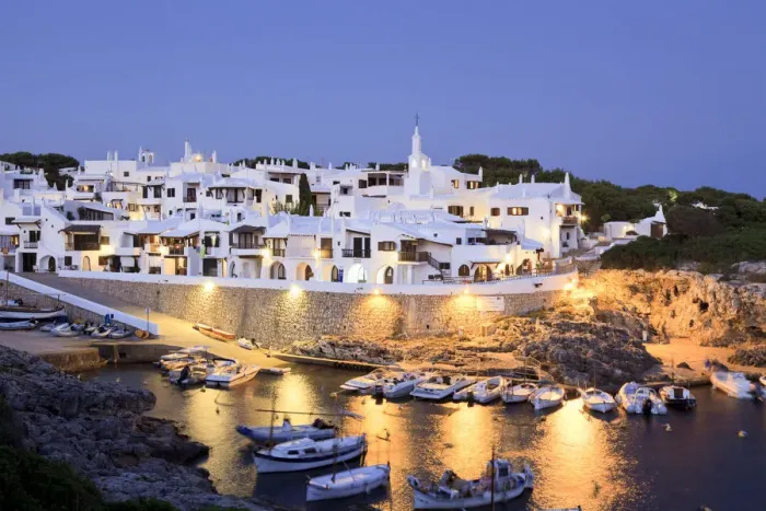 Framed Print : Spain, Balearic Islands, Menorca, Fishing Village of Binibequer Vell Framed Print : Spain, Balearic Islands, Menorca, Fishing Village of Binibequer Vell