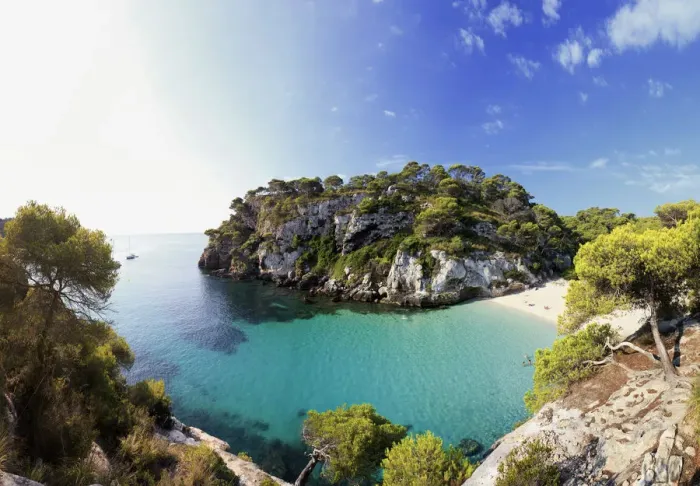 Framed Print : Spain, Balearic Islands, Menorca, Cala Macarelleta Framed Print : Spain, Balearic Islands, Menorca, Cala Macarelleta