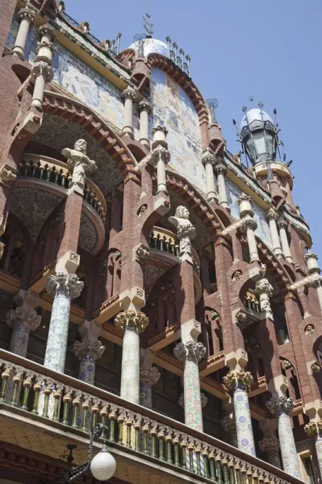 Framed Print : Spain, Barcelona, Palace of Catalan Music, Exterior Facade Framed Print : Spain, Barcelona, Palace of Catalan Music, Exterior Facade