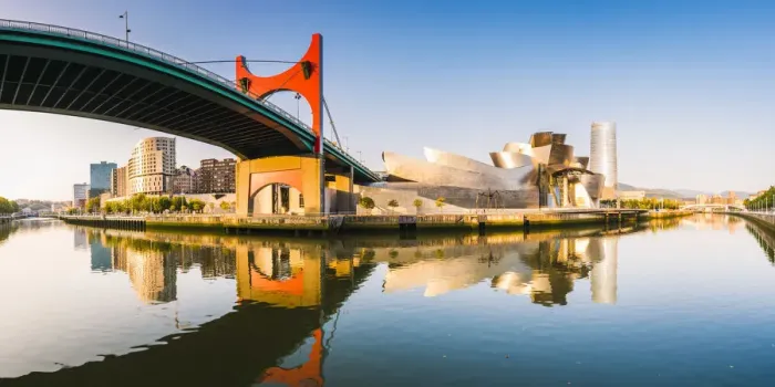 Framed Print : Spain, Basque Country, Bilbao. Guggenheim Museum Bilbao designed by Frank Gehry Framed Print : Spain, Basque Country, Bilbao. Guggenheim Museum Bilbao designed by Frank Gehry