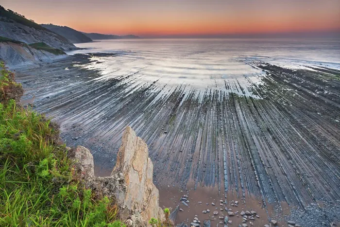 Framed Print : Spain, Basque Country, Costa Itxaspe, Flysch rock Framed Print : Spain, Basque Country, Costa Itxaspe, Flysch rock