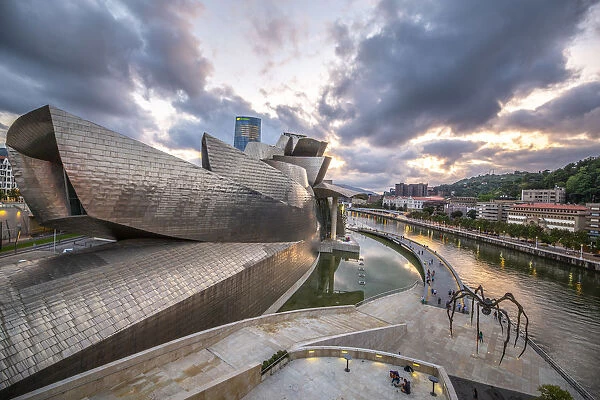 Spain, Basque Country Region, Vizcaya Province, Bilbao, Guggenheim Museum by architect