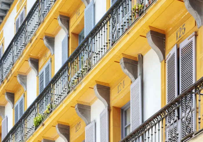 Framed Print : Spain, Basque Country, San Sebastian (Donostia), Plaza de la Constitucion, close up Framed Print : Spain, Basque Country, San Sebastian (Donostia), Plaza de la Constitucion, close up
