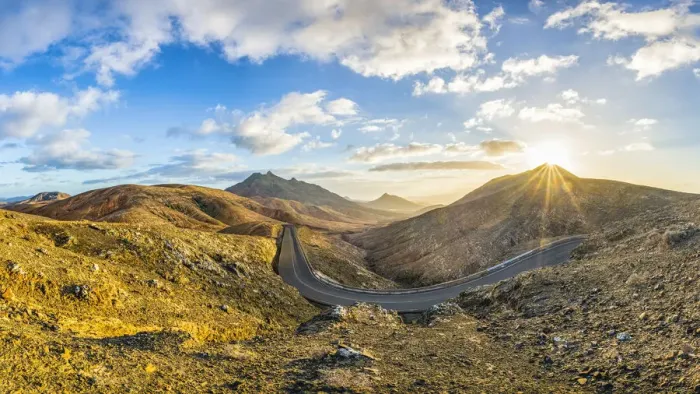Framed Print : Spain, Canary Islands, Fuerteventura, Jandia Peninsula, mountain road crossing Framed Print : Spain, Canary Islands, Fuerteventura, Jandia Peninsula, mountain road crossing