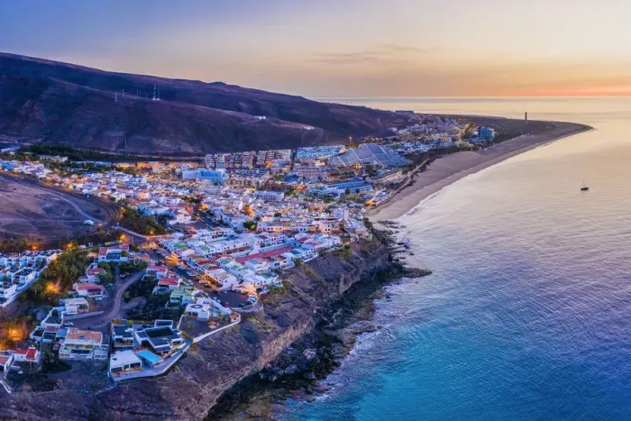 Framed Print : Spain, Canary Islands, Fuerteventura, Morro Jable and Playa del Matorral Framed Print : Spain, Canary Islands, Fuerteventura, Morro Jable and Playa del Matorral