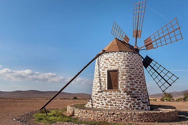Spain, Canary Islands, Fuerteventura, Molino de Tena, windmill