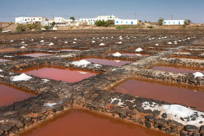 Framed Print : Spain, Canary Islands, Fuerteventura, Salinas del Carmen salt pans Framed Print : Spain, Canary Islands, Fuerteventura, Salinas del Carmen salt pans