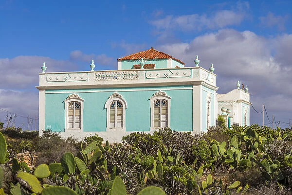 Spain, Canary Islands, Fuerteventura Island, Antigua, traditional island mansion house