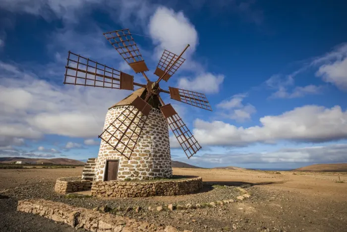 Framed Print : Spain, Canary Islands, Fuerteventura Island, Tindaya, traditional island windmill Framed Print : Spain, Canary Islands, Fuerteventura Island, Tindaya, traditional island windmill