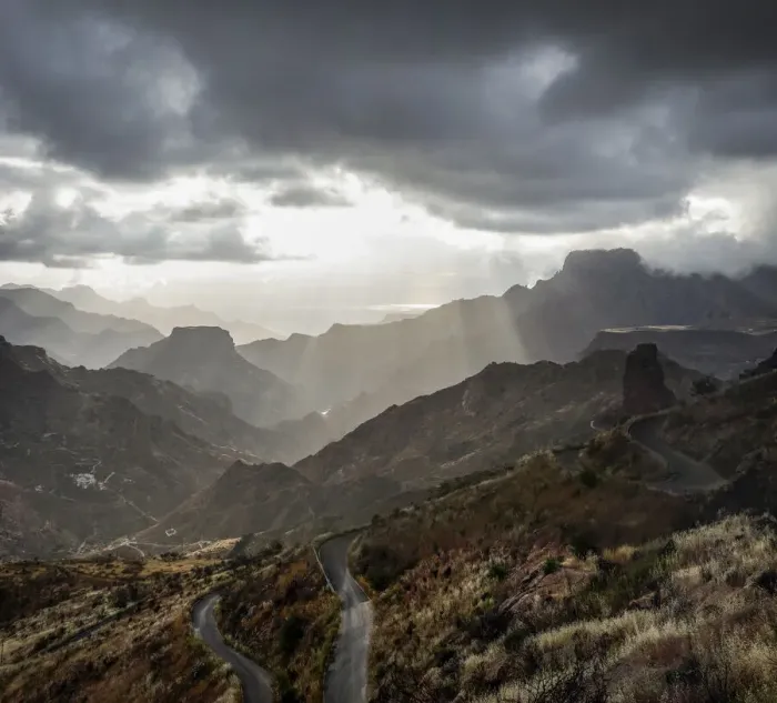 Framed Print : Spain, Canary Islands, Gran Canaria, Tejeda, Landscape in the Roque Nublo park Framed Print : Spain, Canary Islands, Gran Canaria, Tejeda, Landscape in the Roque Nublo park