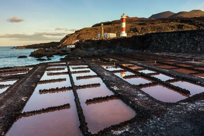 Framed Print : Spain, Canary Islands, La Palma, Salinas de Fuencaliente salt pans Framed Print : Spain, Canary Islands, La Palma, Salinas de Fuencaliente salt pans