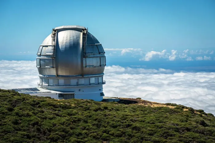 Framed Print : Spain, Canary Islands, La Palma, Garafia, Roque de los Muchachos, The large telescope of Canary Islands above the clouds Framed Print : Spain, Canary Islands, La Palma, Garafia, Roque de los Muchachos, The large telescope of Canary Islands above the clouds