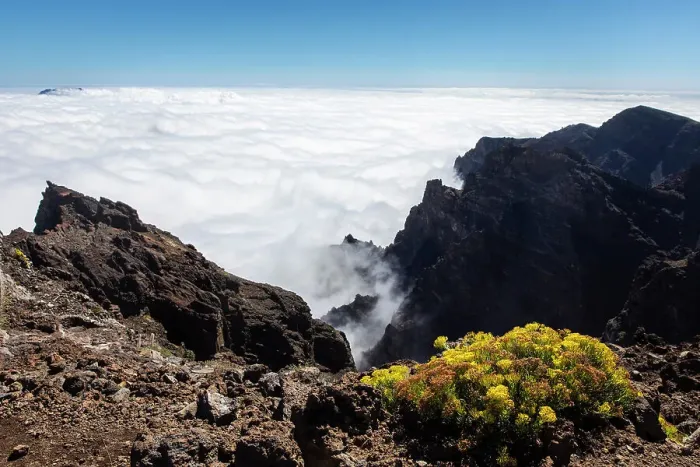 Framed Print : Spain, Canary Islands, La Palma, Garafia, Roque de los Muchachos, View on the Caldera de Taburiente National Park Framed Print : Spain, Canary Islands, La Palma, Garafia, Roque de los Muchachos, View on the Caldera de Taburiente National Park