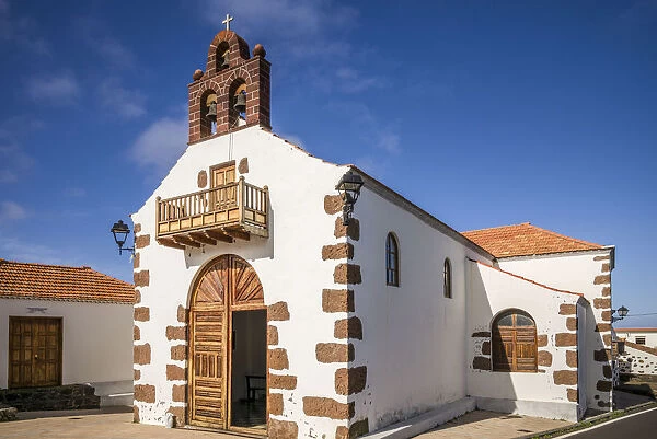 Spain, Canary Islands, La Palma Island, Las Tricias, Nuestra Senora de Carmen church