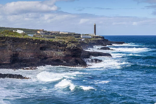 Spain, Canary Islands, La Palma Island, Punta Cumplida, Faro Punta Cumplida lighthouse