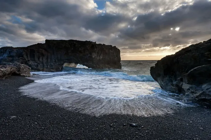 Framed Print : Spain, Canary Islands, La Palma, Playa de las Cabras Framed Print : Spain, Canary Islands, La Palma, Playa de las Cabras