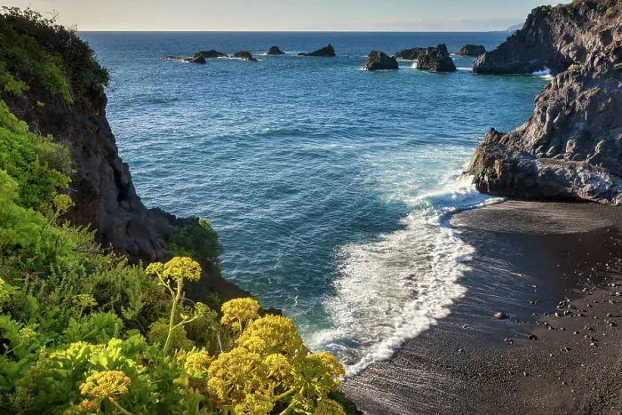 Framed Print : Spain, Canary Islands, La Palma, Playa Zamora