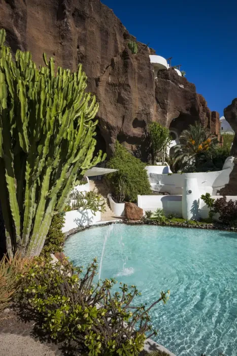 Framed Print : Spain, Canary Islands, Lanzarote, Oasis de Nazaret, Lagomar, former house of actor Framed Print : Spain, Canary Islands, Lanzarote, Oasis de Nazaret, Lagomar, former house of actor