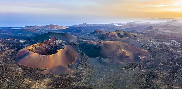 Spain, Canary Islands, Lanzarote, Volcanos in Timanfaya National Park