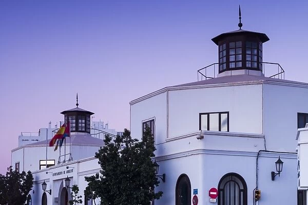 Spain, Canary Islands, Lanzarote, Arecife, town hall, dawn