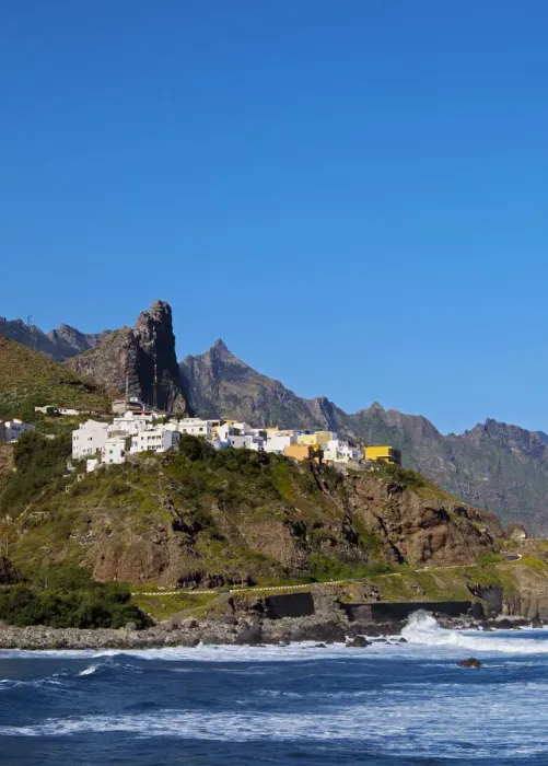 Framed Print : Spain, Canary Islands, Tenerife, Almaciga, View of the village and the Anaga Mountains Framed Print : Spain, Canary Islands, Tenerife, Almaciga, View of the village and the Anaga Mountains