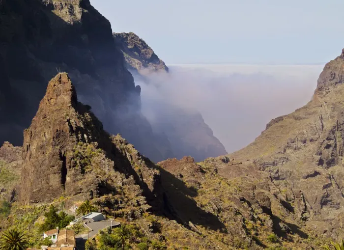 Framed Print : Spain, Canary Islands, Tenerife, Masca, View towards Barranco de Masca Framed Print : Spain, Canary Islands, Tenerife, Masca, View towards Barranco de Masca