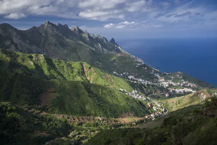 Framed Print : Spain, Canary Islands, Tenerife, Taganana, coastal mountain view Framed Print : Spain, Canary Islands, Tenerife, Taganana, coastal mountain view