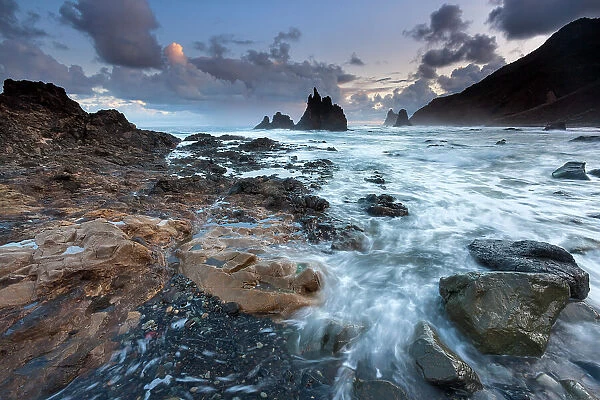 Spain, Canary Islands, Tenerife, Anaga region, Playa de Benijo