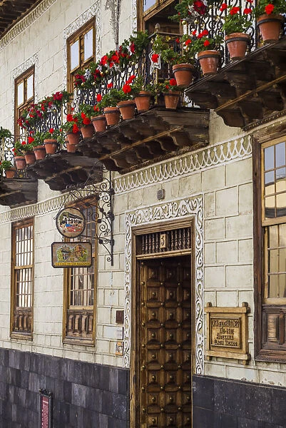 Spain, Canary Islands, Tenerife, La Orotava, Casa de los Balcones, historic building