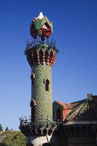 Spain, Cantabria Region, Cantabria Province, Comillas, El Capricho de Gaudi, modernist