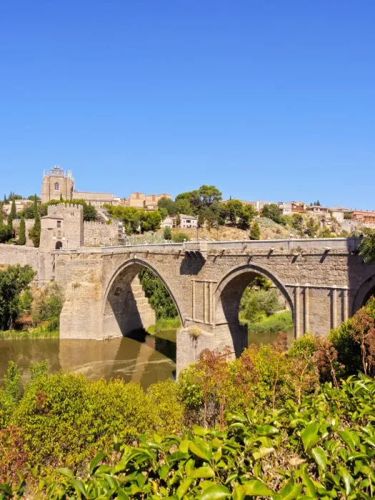 Framed Print : Spain, Castile La Mancha, Toledo, San Martins Bridge and Tagus River Framed Print : Spain, Castile La Mancha, Toledo, San Martins Bridge and Tagus River